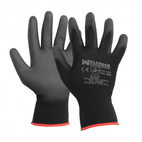 Guantes Poliuretano / Poliester Impregnado  8" (Par)