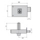 Cerradura Cvl 1124a/  8/he Izquierda