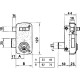 Cerradura Lince 5056A-BO/ 70 Derecha