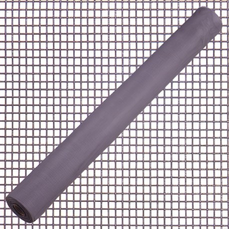 Tela Mosquitera Fibra Vidrio Gris 18x16/180 cm. Rollo 50 metros.