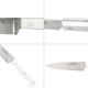Cuchillo Husky Cocina 13 cm. Hoja Acero Inoxidable, Cuchillo Carne, Cuchillo Pescado, Cuchillo Chef, Mango Ergonomico Blanco