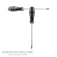 Destornillador Torx Inviolable Acero S2 Mango TPR Bimaterial. Medida T40 x Ø 8,0 x 125 mm.