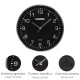 Reloj De Pared Ø 25 Cm Negro