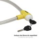 Cable Bicicleta Con Llave 18 Mm x 80 Cm Reforzado