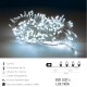 Guirnalda Luces Navidad 300 Leds Color Blanco Frio Luz Navidad Interiores y Exteriores Ip44. Cable Transparente.